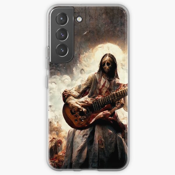 Zombie Jesus Titan Playing Metallica Guitar Samsung Galaxy Soft Case RB1608 product Offical metallica Merch