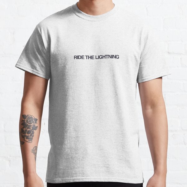 Ride The Lightning Album Title - Metallica Classic T-Shirt RB1608 product Offical metallica Merch
