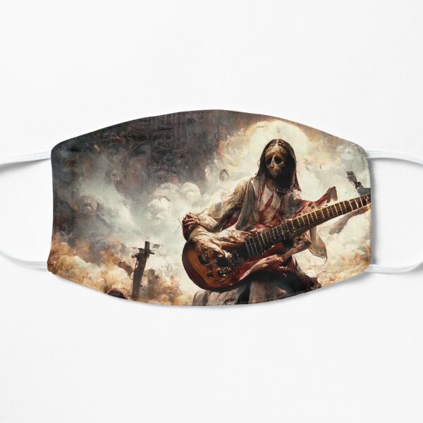 Zombie Jesus Titan Playing Metallica Guitar Flat Mask RB1608 product Offical metallica Merch